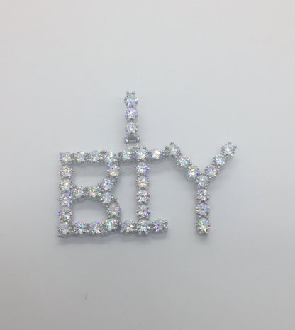 Custom 50 POINTER Moissanite Letter/Name Pendant