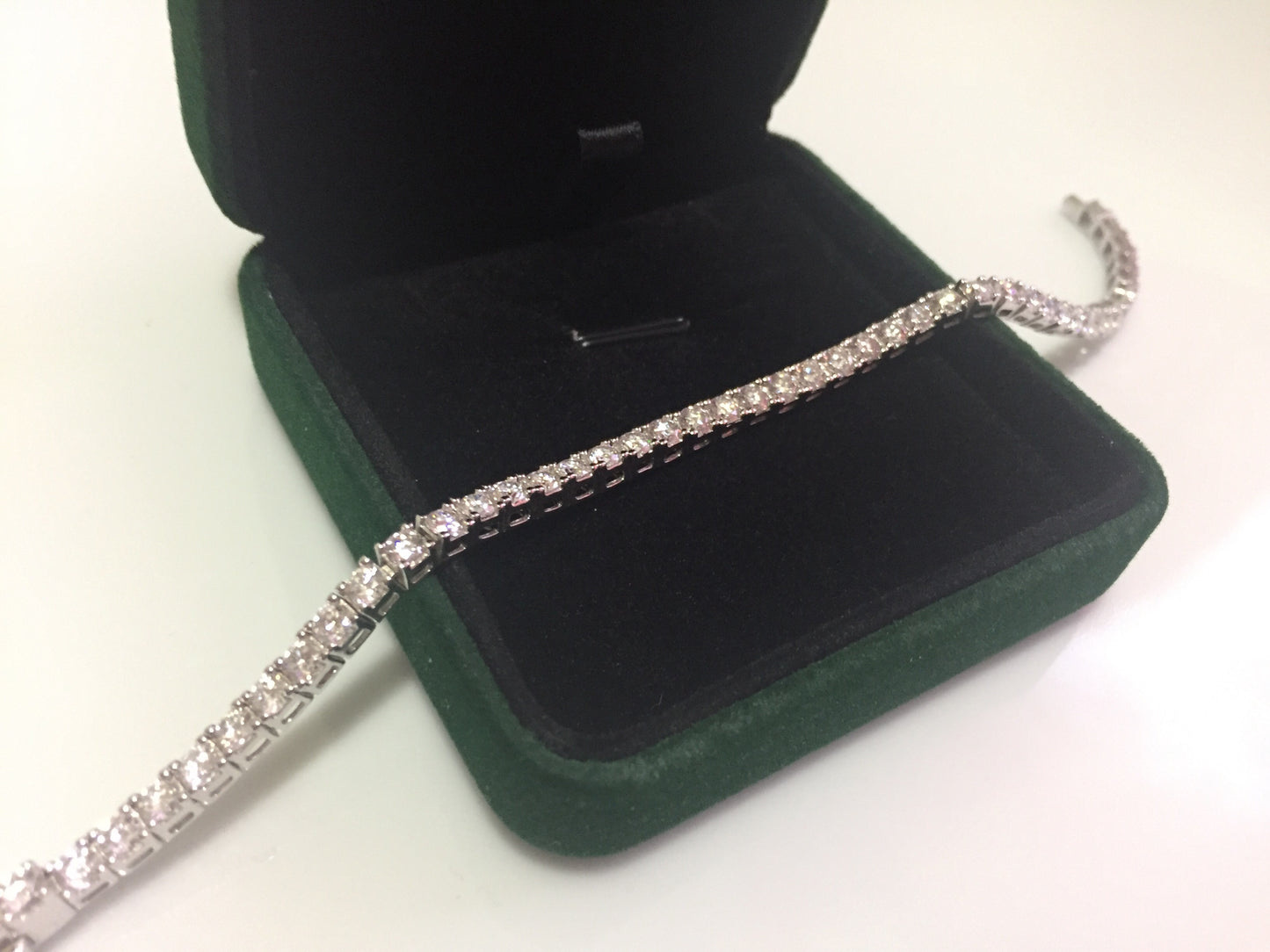 3mm Moissanite Tennis Bracelet: Click-Lock