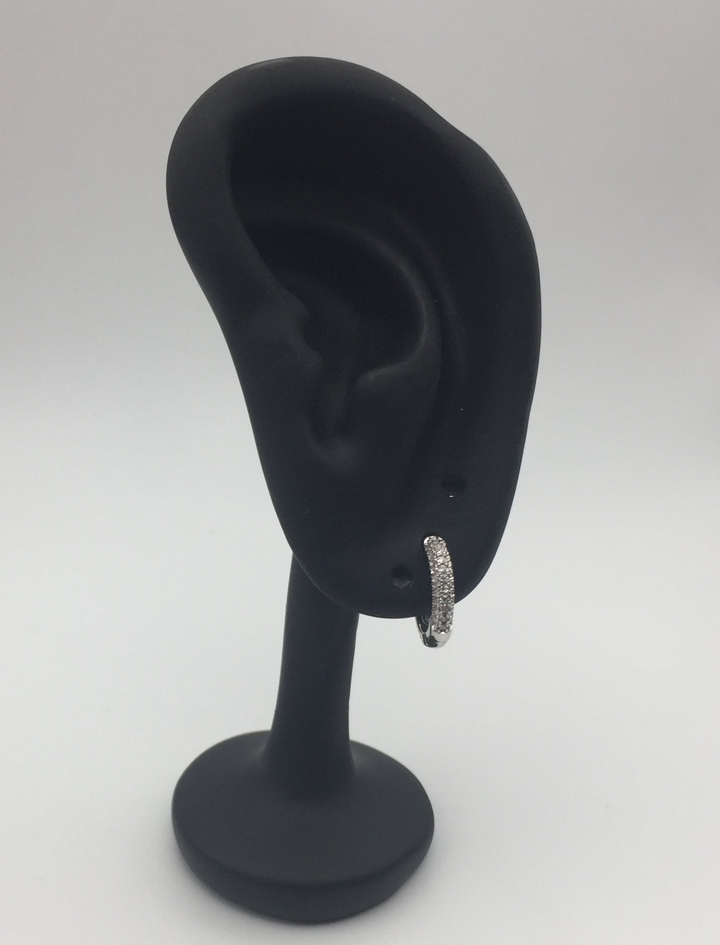 13mm Moissanite Huggie Hoop Earrings