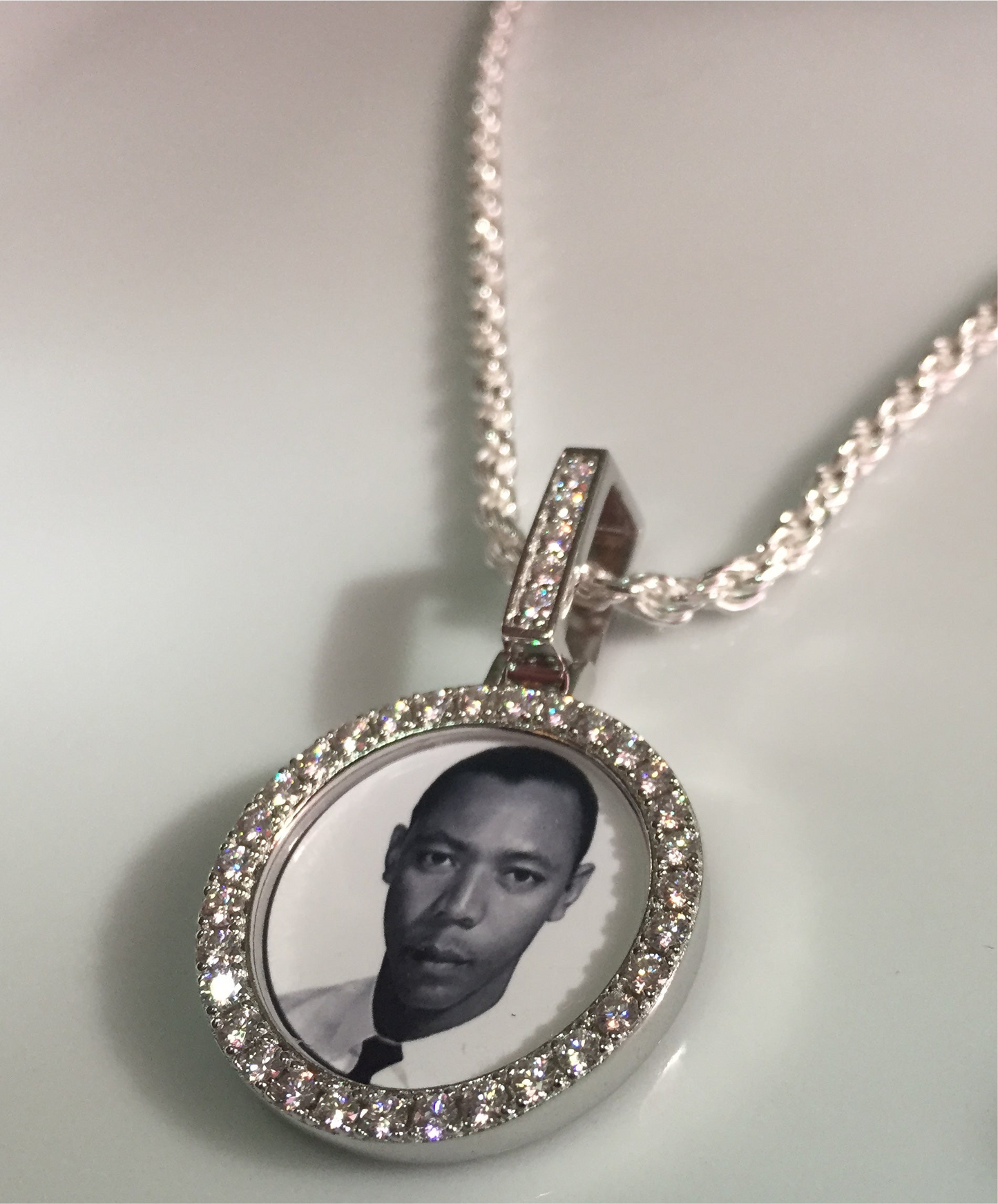 Moissanite Photo Pendant (Small)