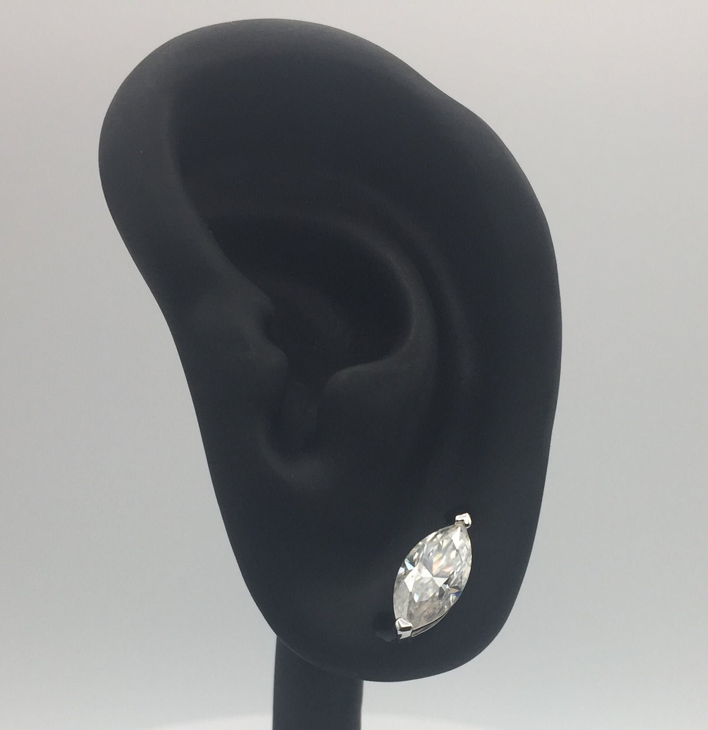 Marquise Cut Moissanite Stud Earrings (2 Carat)