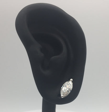 Marquise Cut Moissanite Stud Earrings (2 Carat)