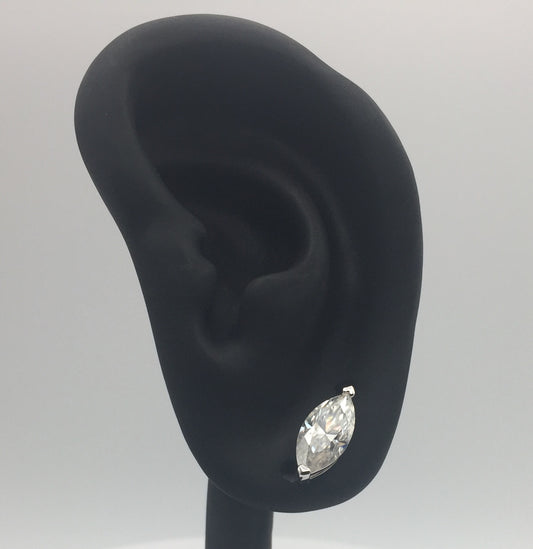 Marquise Cut Moissanite Stud Earrings (2 Carat)