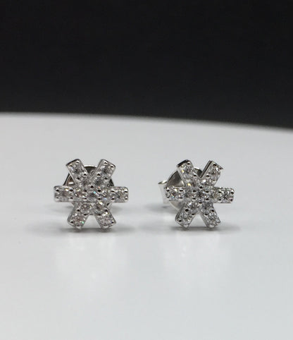 “Icy Snow” Snowflake Moissanite Stud Earrings