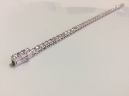 3mm Moissanite Tennis Bracelet: Click-Lock
