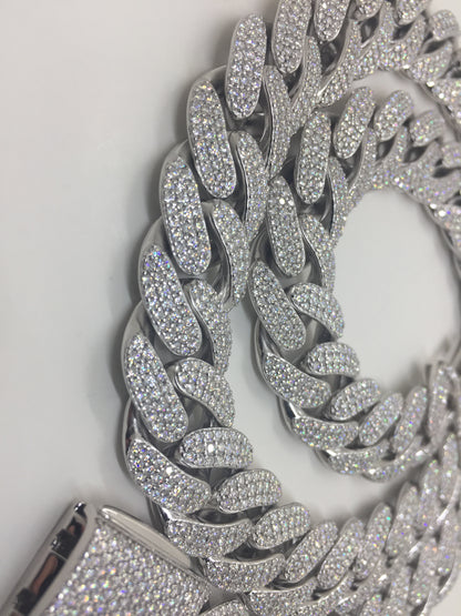 16mm Moissanite Miami Cuban Chain