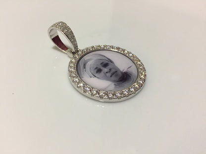 Moissanite Photo Pendant (Medium)