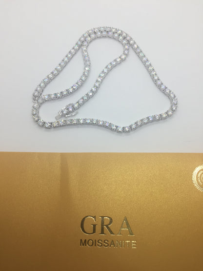 5mm Moissanite Tennis Chain