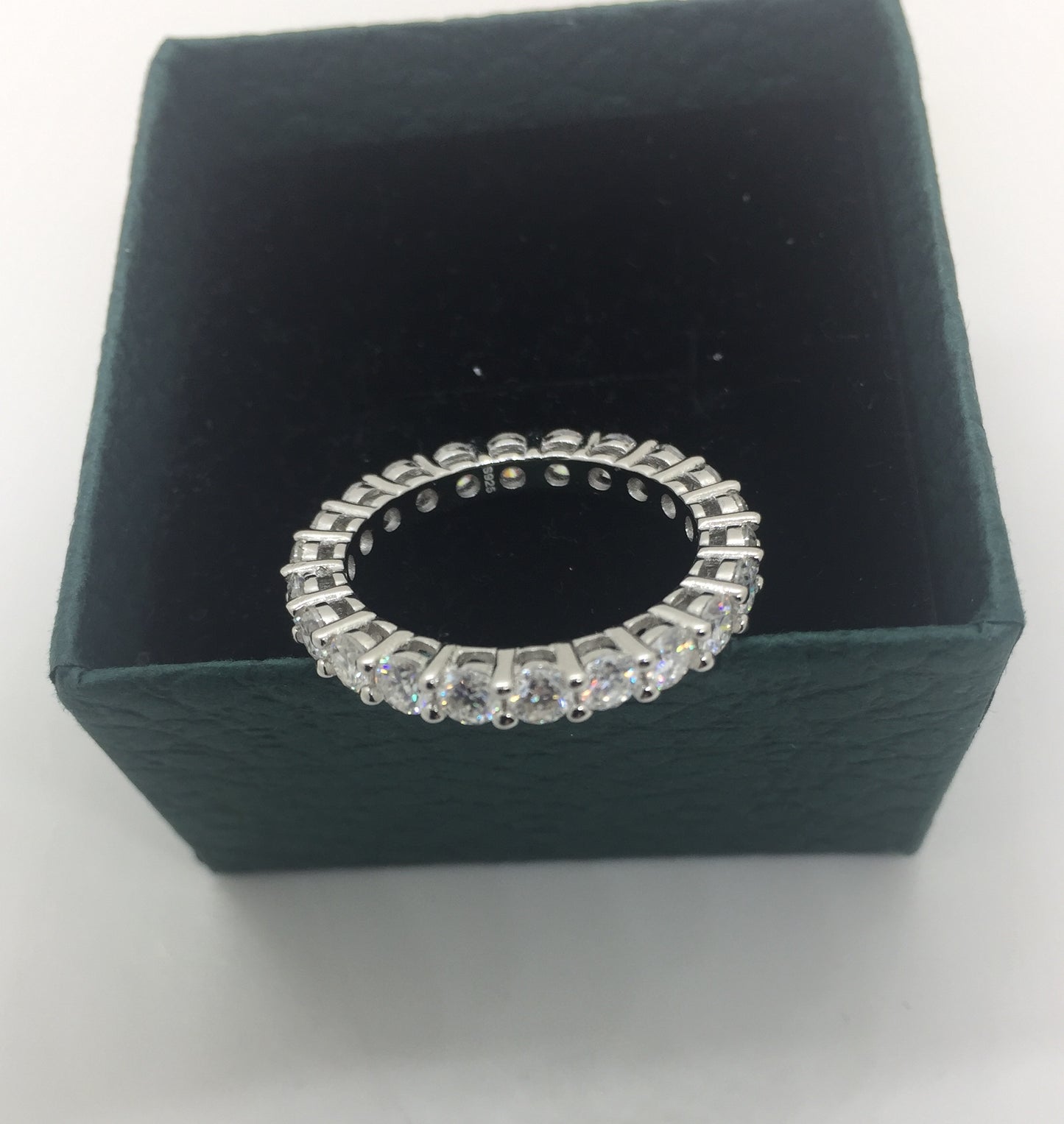 3mm Moissanite Eternity Ring