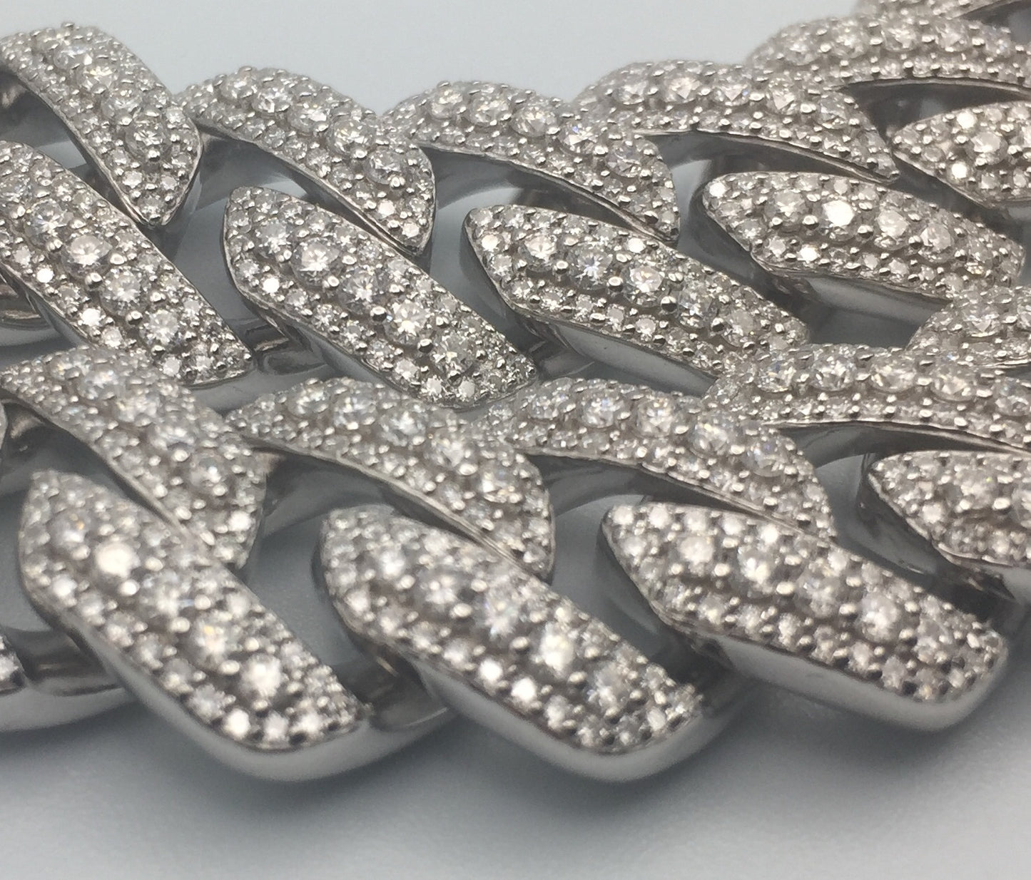 15mm Moissanite 3D Prong Cuban Chain