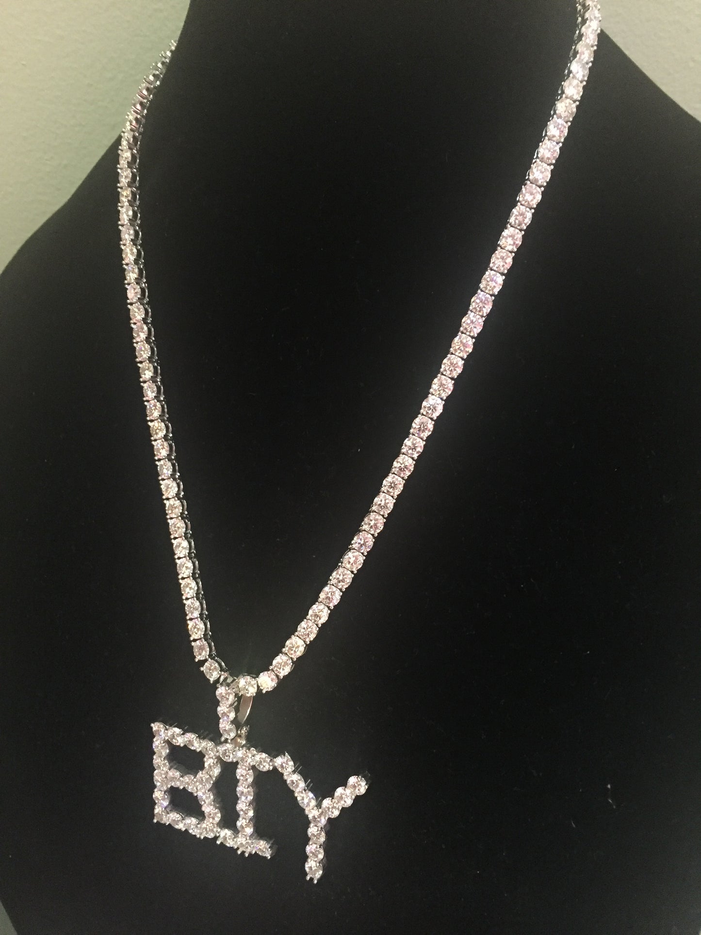 Custom 50 POINTER Moissanite Letter/Name Pendant