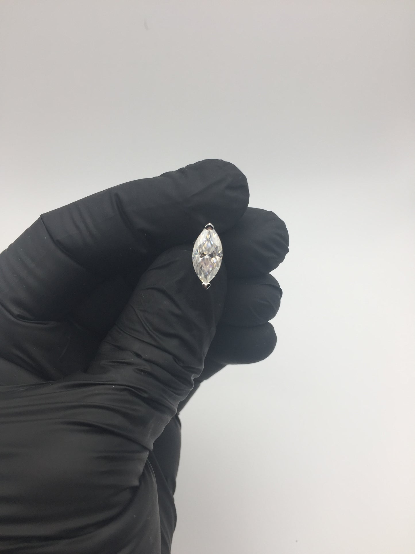 Marquise Cut Moissanite Stud Earrings (2 Carat)