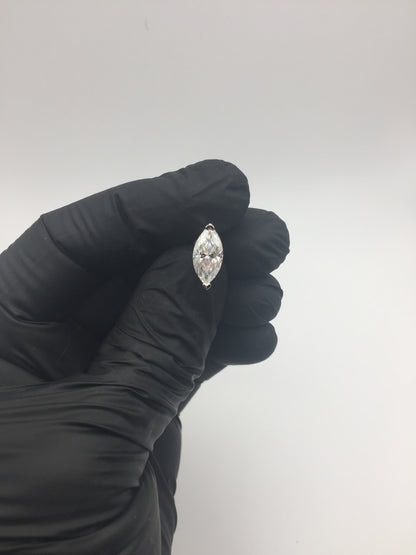 Marquise Cut Moissanite Stud Earrings (2 Carat)