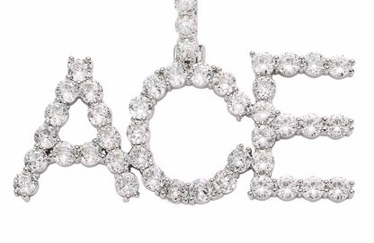 Custom 50 POINTER Moissanite Letter/Name Pendant