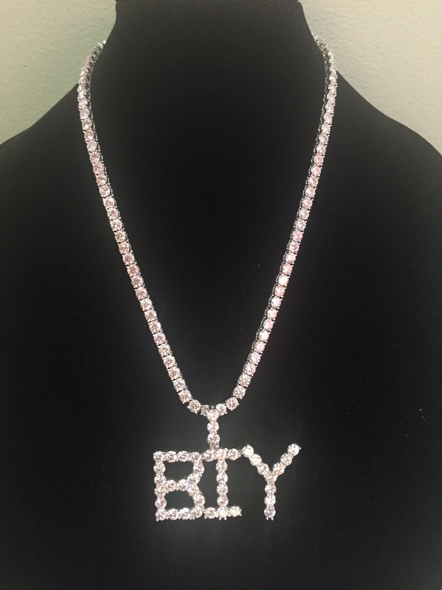 Custom 50 POINTER Moissanite Letter/Name Pendant