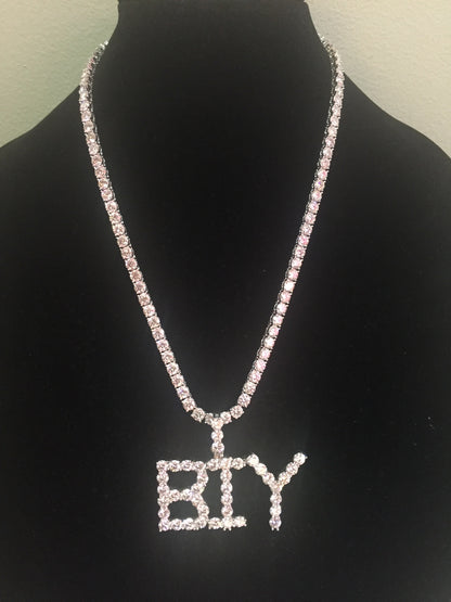 Custom 50 POINTER Moissanite Letter/Name Pendant