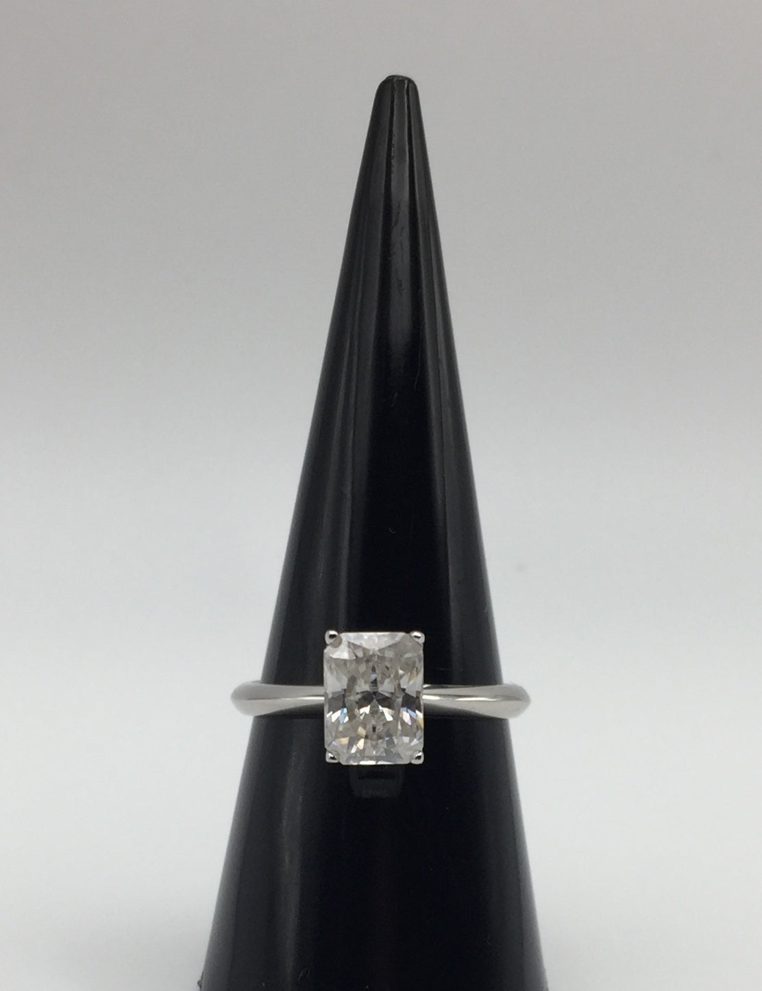 Radiant Cut 2ct Solitaire Moissanite Ring
