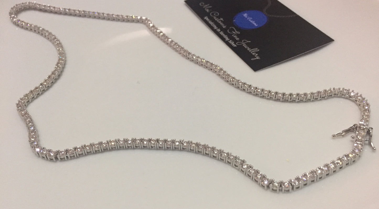 3mm Moissanite Tennis Chain
