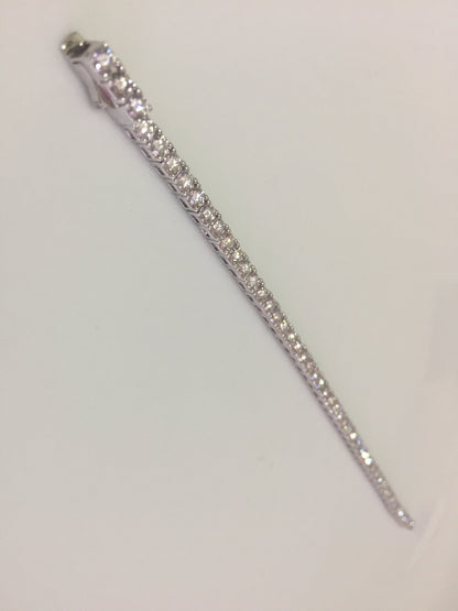 3mm Moissanite Tennis Bracelet: Click-Lock