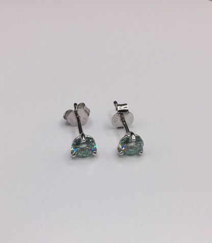 5mm “Icy Blue” Moissanite Stud Earrings (0.5ct)