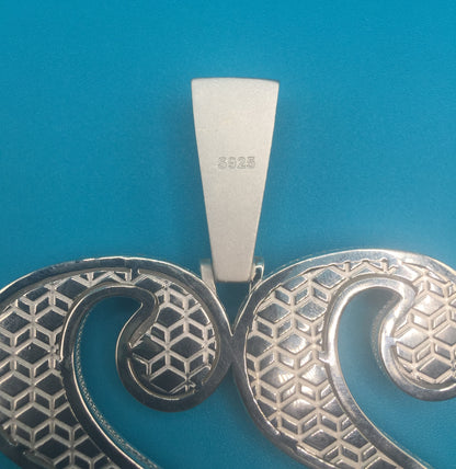 LARGE Custom Moissanite Number Pendant