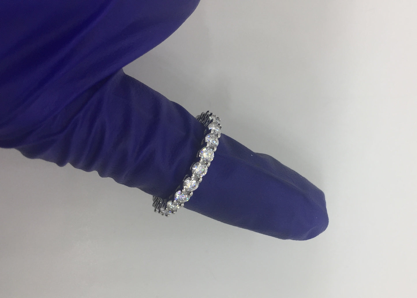 3mm Moissanite Eternity Ring
