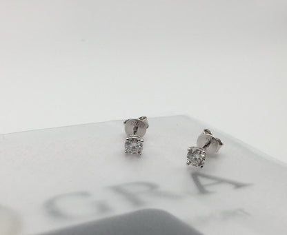 4mm Moissanite Stud Earrings (0.3ct) - Screwback