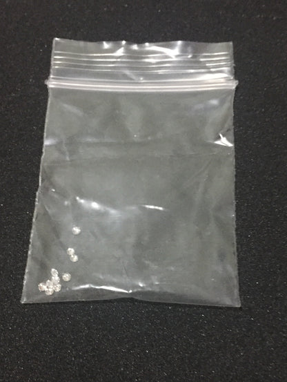 Loose Moissanite Stones (Colourless/White, Round Cut) - 10pcs