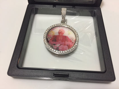 Moissanite Photo Pendant (Medium)