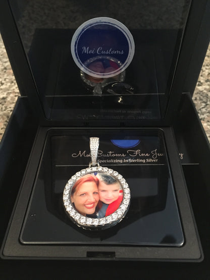Moissanite Photo Pendant (Small)