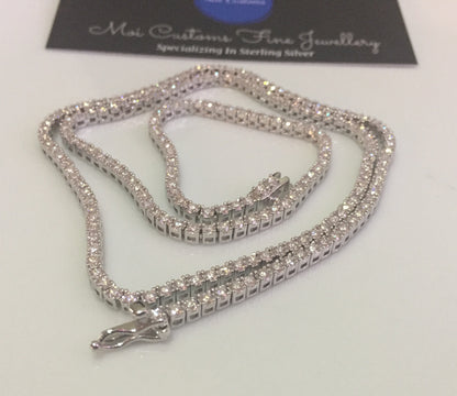 2mm Moissanite Tennis Chain