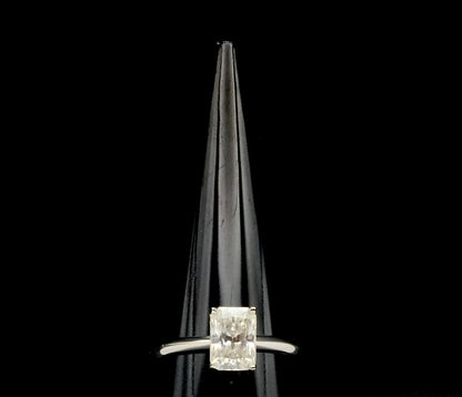 Radiant Cut Solitaire 1ct Moissanite Ring