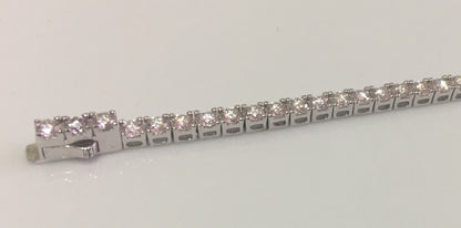 3mm Moissanite Tennis Bracelet: Click-Lock