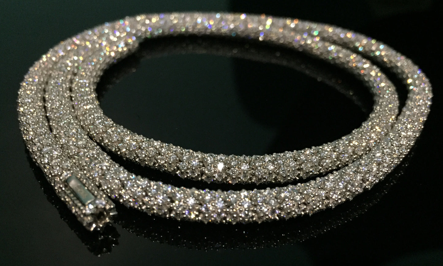 5mm Moissanite “Icy Scales” Chain