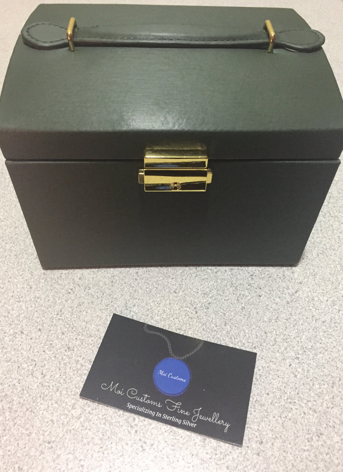 3-Layer Travel Jewelry Case with Lock