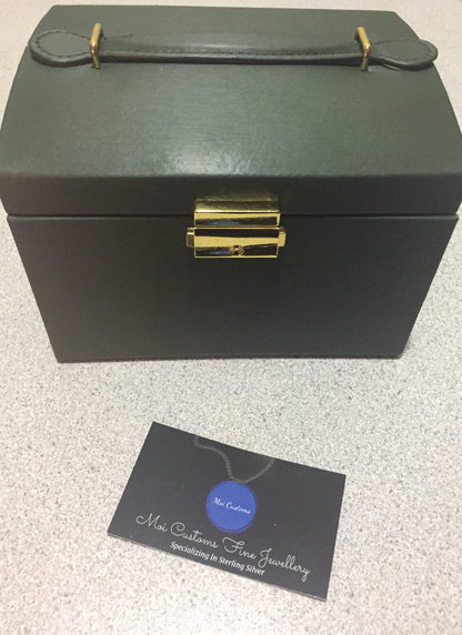 3-Layer Travel Jewelry Case with Lock