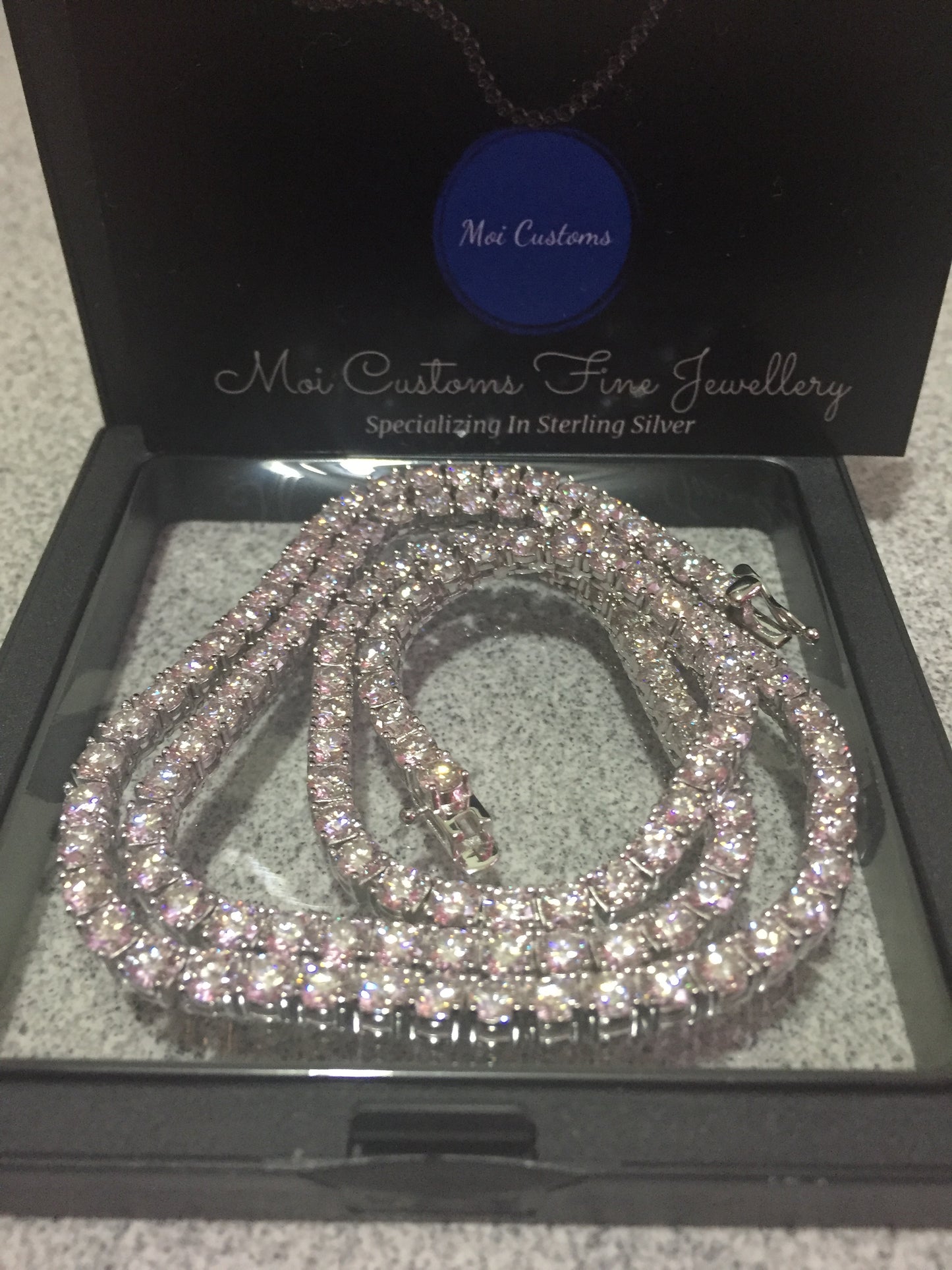 4mm Moissanite Tennis Chain
