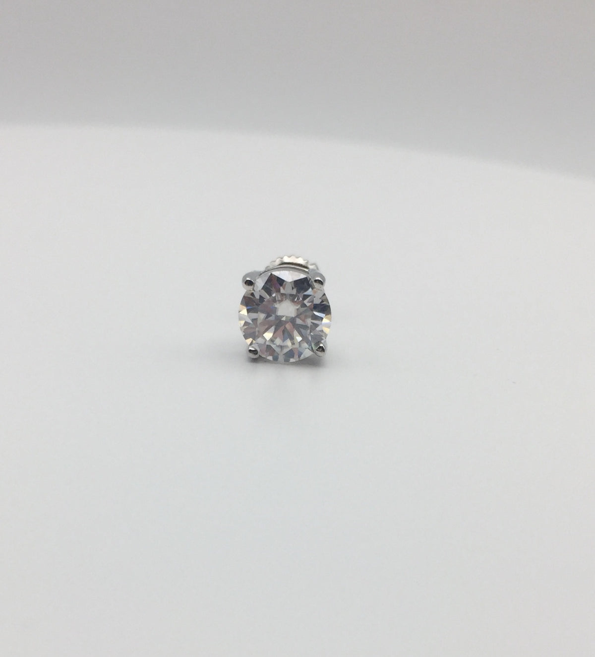 1 Carat Screwback Stud Earring (ONE Single earring)