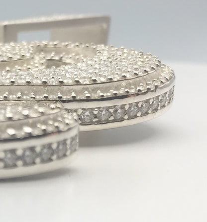 LARGE Custom Moissanite Number Pendant
