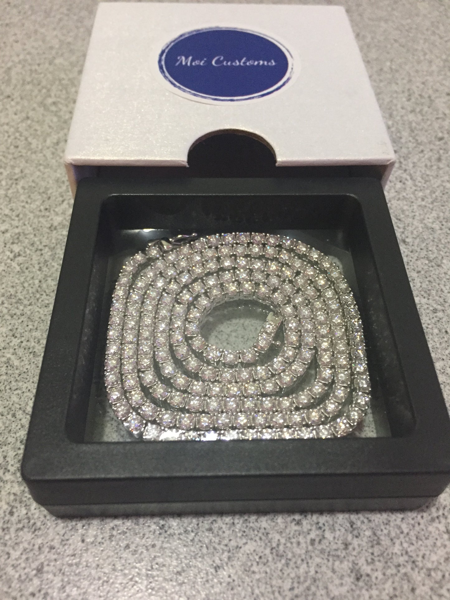 3mm Moissanite Tennis Chain
