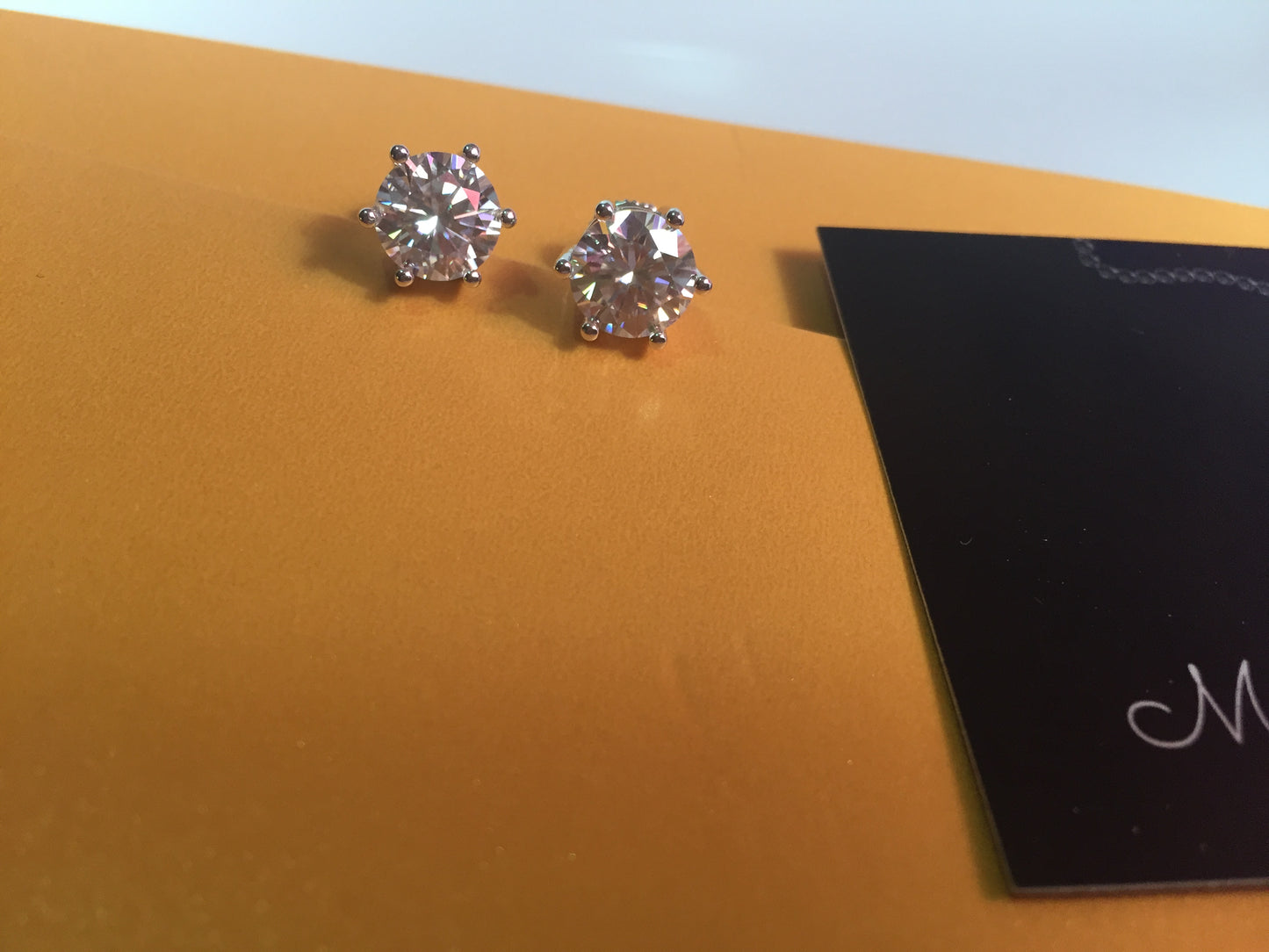 2 Ct. (8mm) Moissanite Stud Earrings