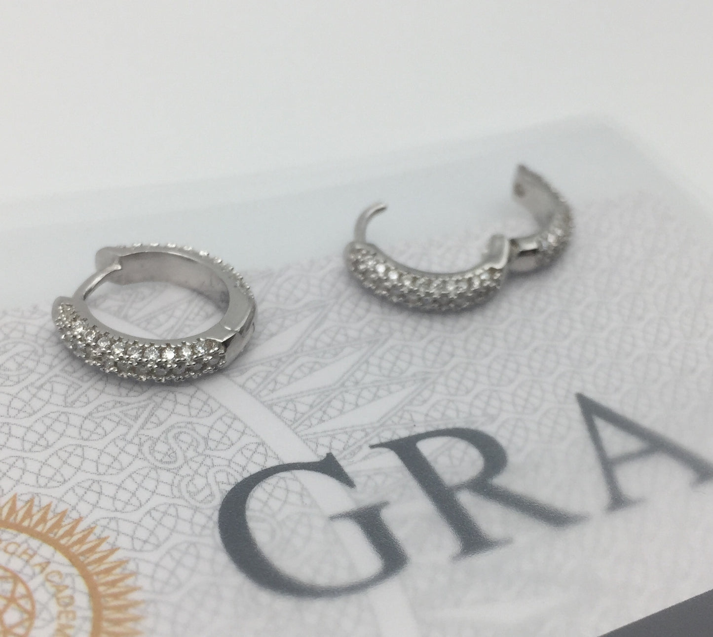 13mm Moissanite Huggie Hoop Earrings