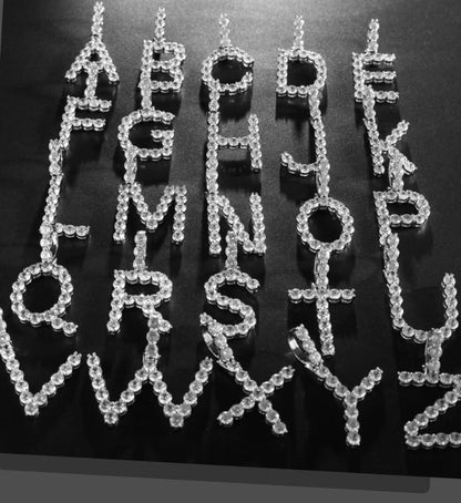 Custom 50 POINTER Moissanite Letter/Name Pendant