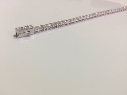 3mm Moissanite Tennis Bracelet: Click-Lock