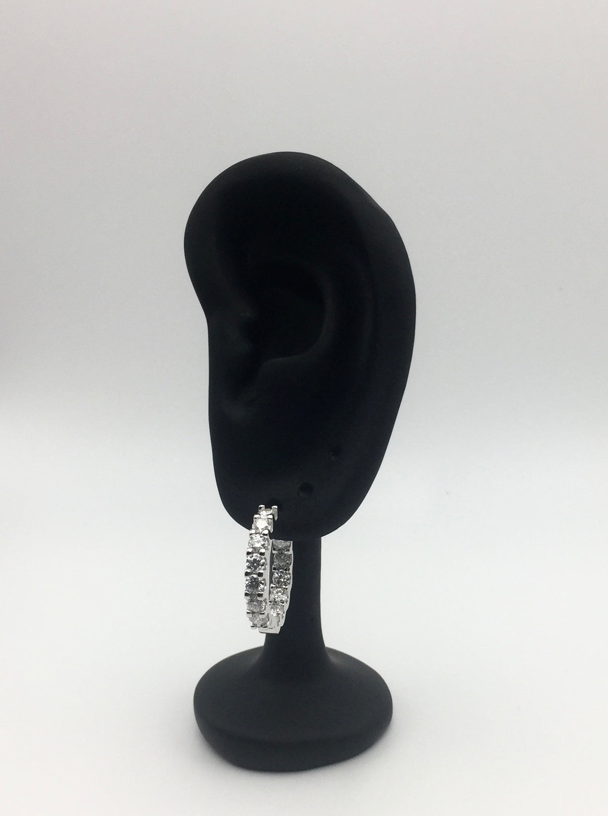 Double Layer Moissanite Hoop Earrings (20mm)