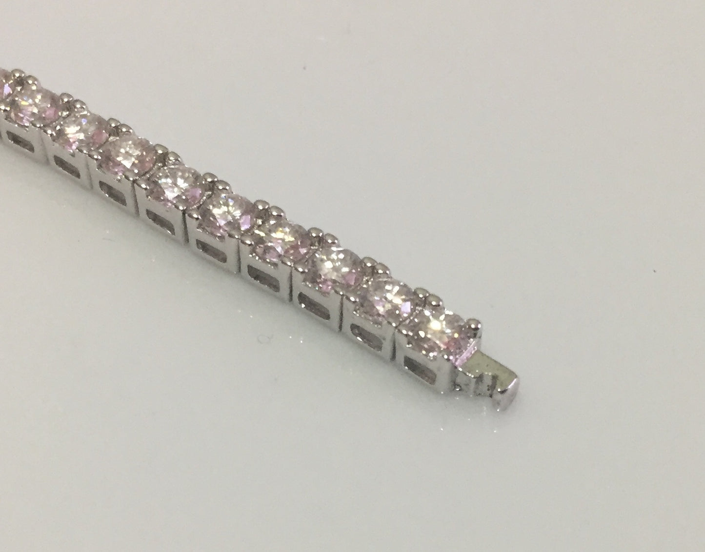 3mm Moissanite Tennis Bracelet: Click-Lock