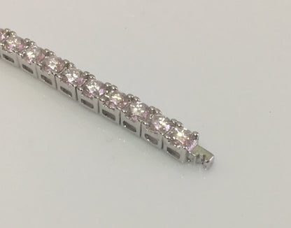 3mm Moissanite Tennis Bracelet: Click-Lock