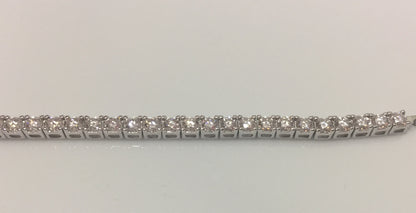 3mm Moissanite Tennis Bracelet: Click-Lock