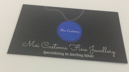 Moissanite Letter Pendant - Cursive