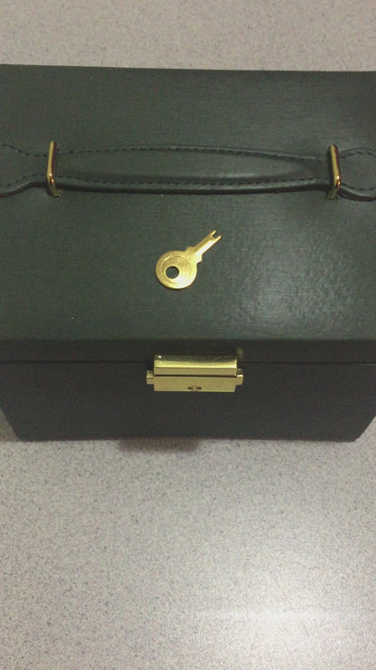 3-Layer Travel Jewelry Case with Lock